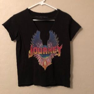 journey t-shirt with cutouts